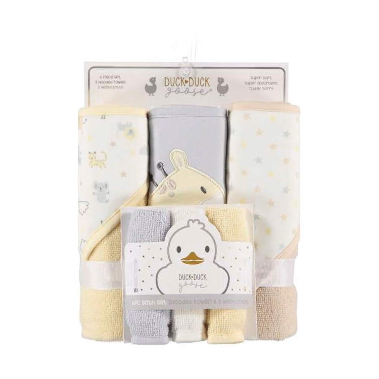 Baby Bath Sets - Pale 0M 6Pk