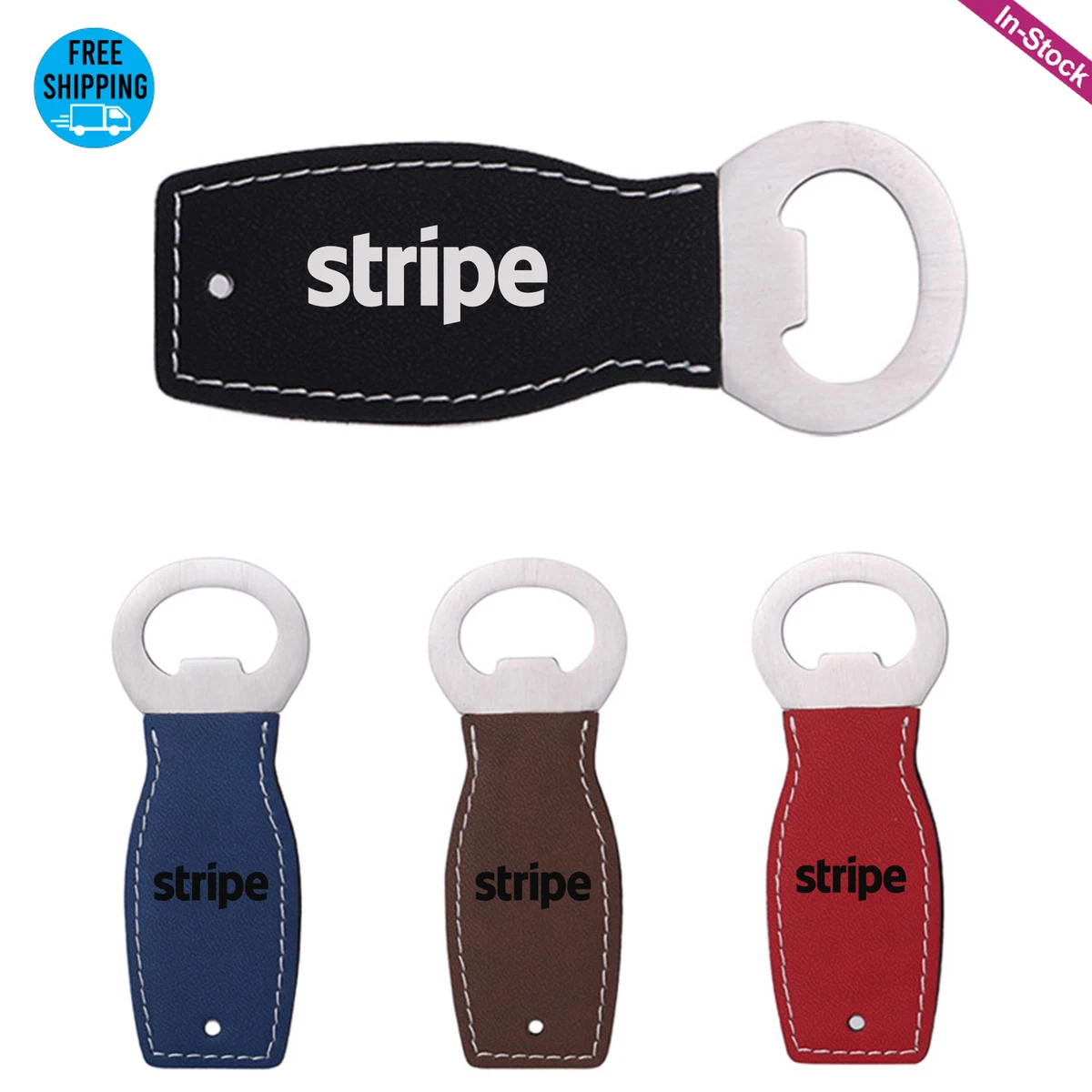Custom Vegan Leather Bottle Opener 1