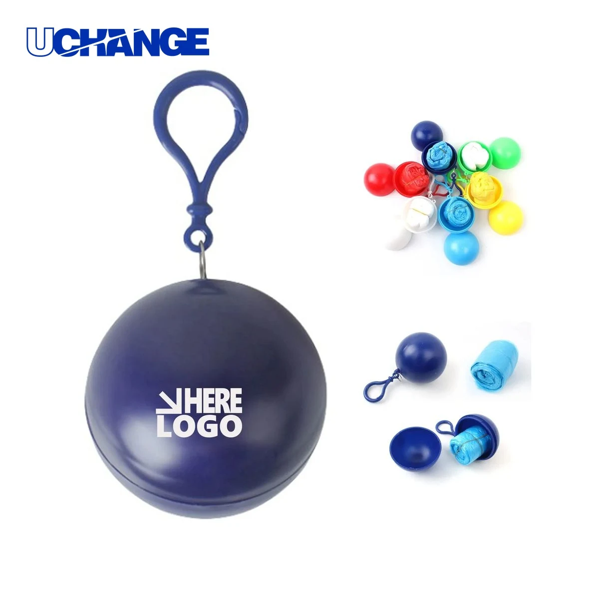 Disposable Emergency Poncho Ball for Rain 1