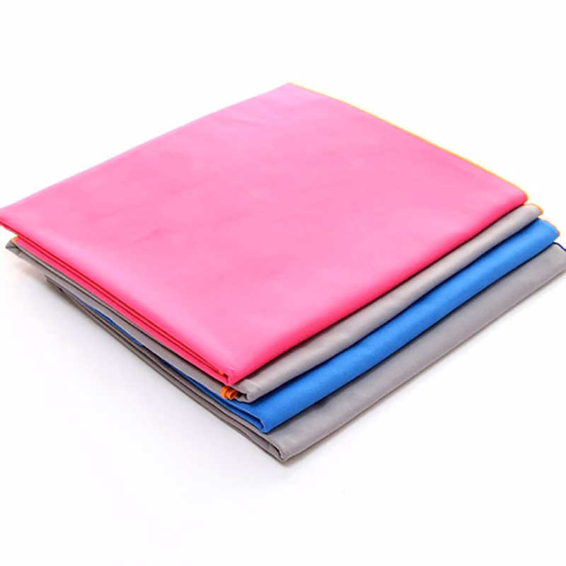 Polyester Sports Towel w/Drawstring Bag