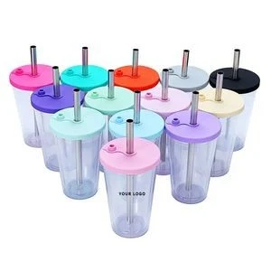 16oz Reusable Travel Ice Coffee Mugs 1