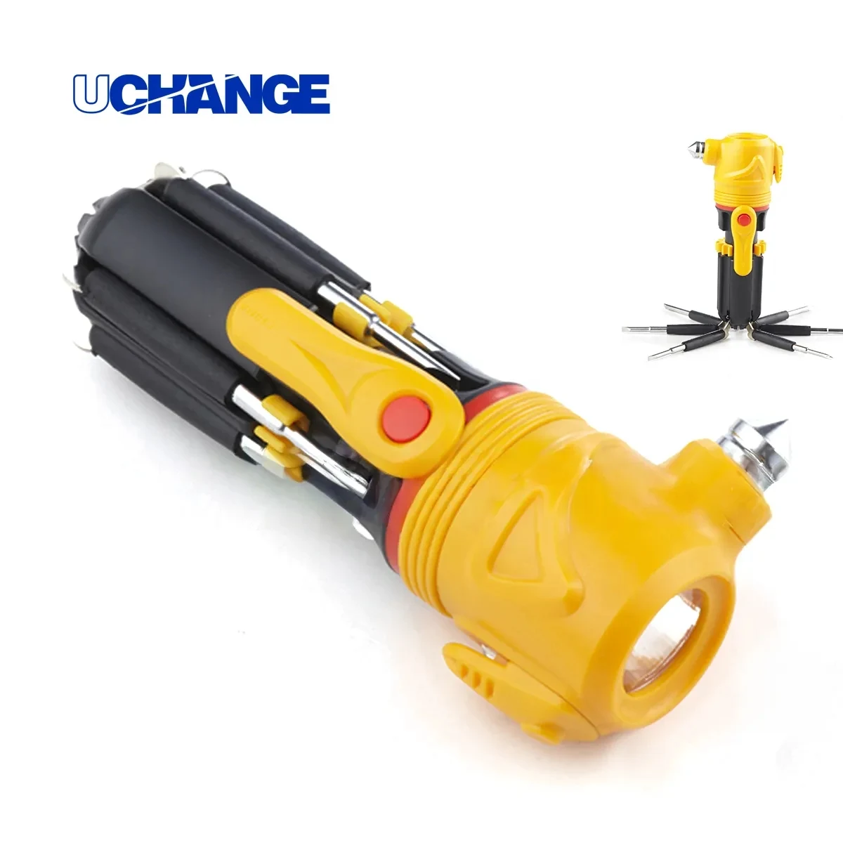 12 In 1 Emergency Car Multi-Tool With Safety Hammer & Light 1
