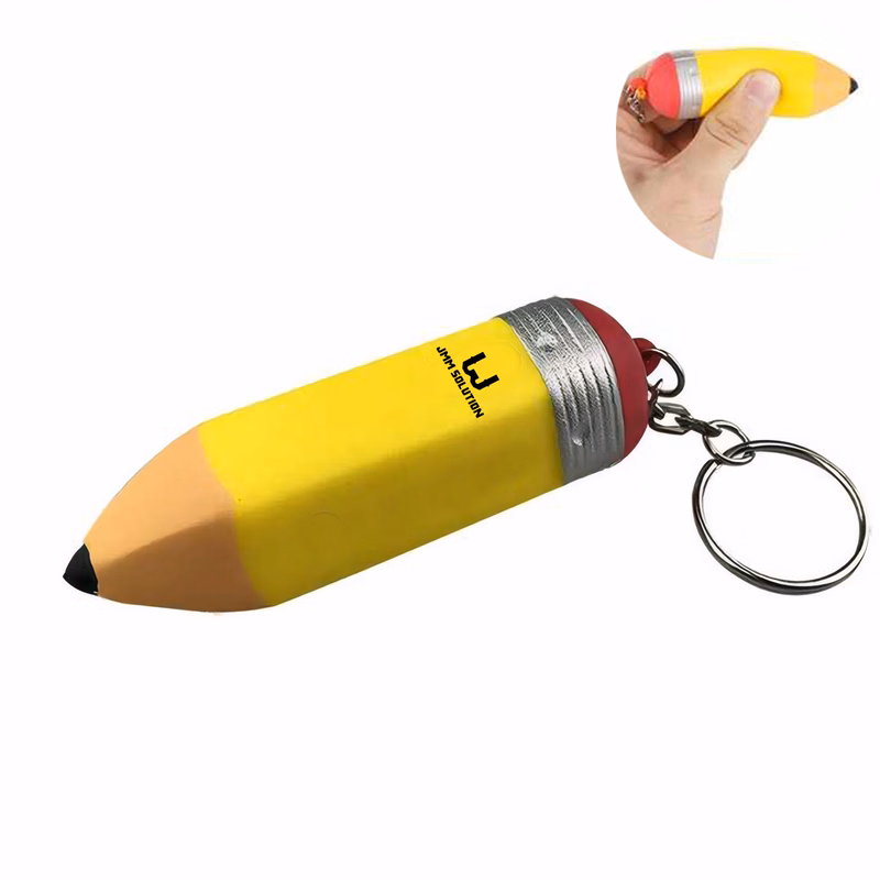 PU Foam Pencil Stress Reliever Keychain Toys