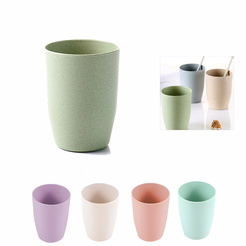 10oz Wheat Straw Plastic Cup