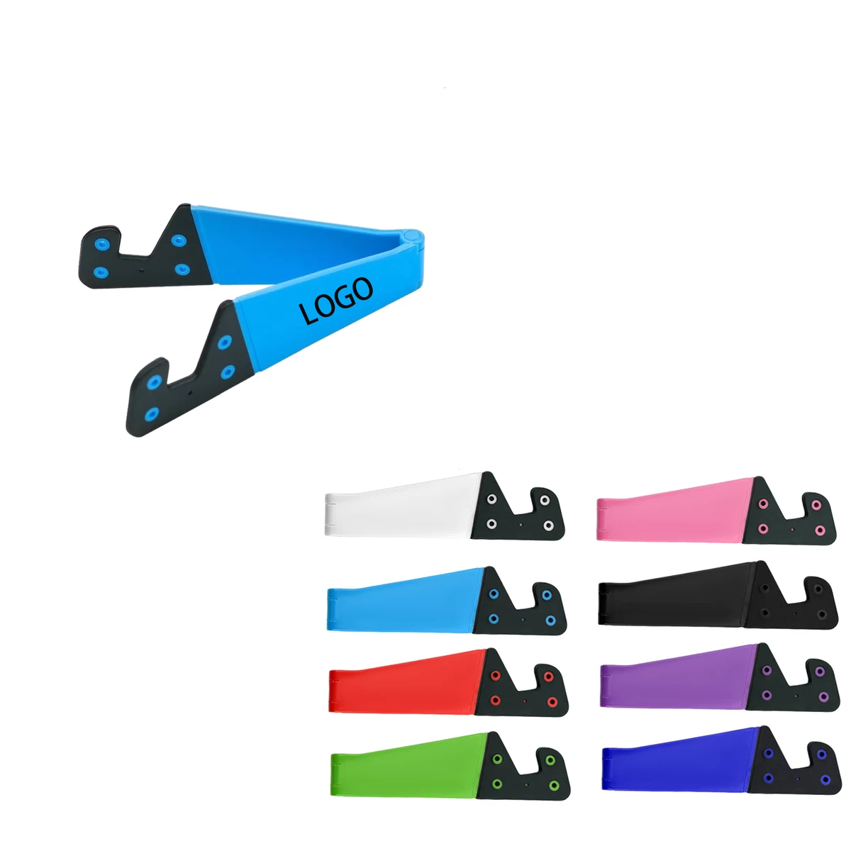 Full Color V-Shaped Desktop Foldable Phone Stand 1