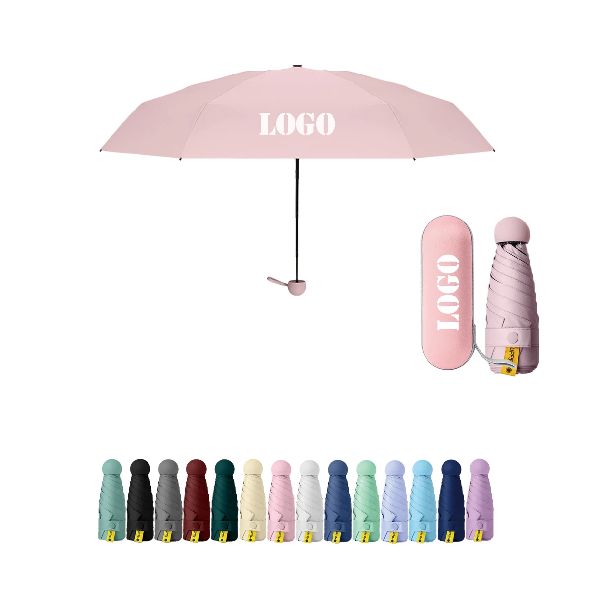 Folding Umbrella With Pocket Capsule 1