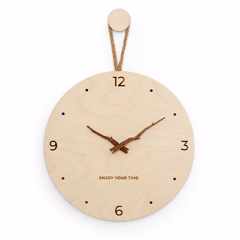 10" Wood Wall Clock