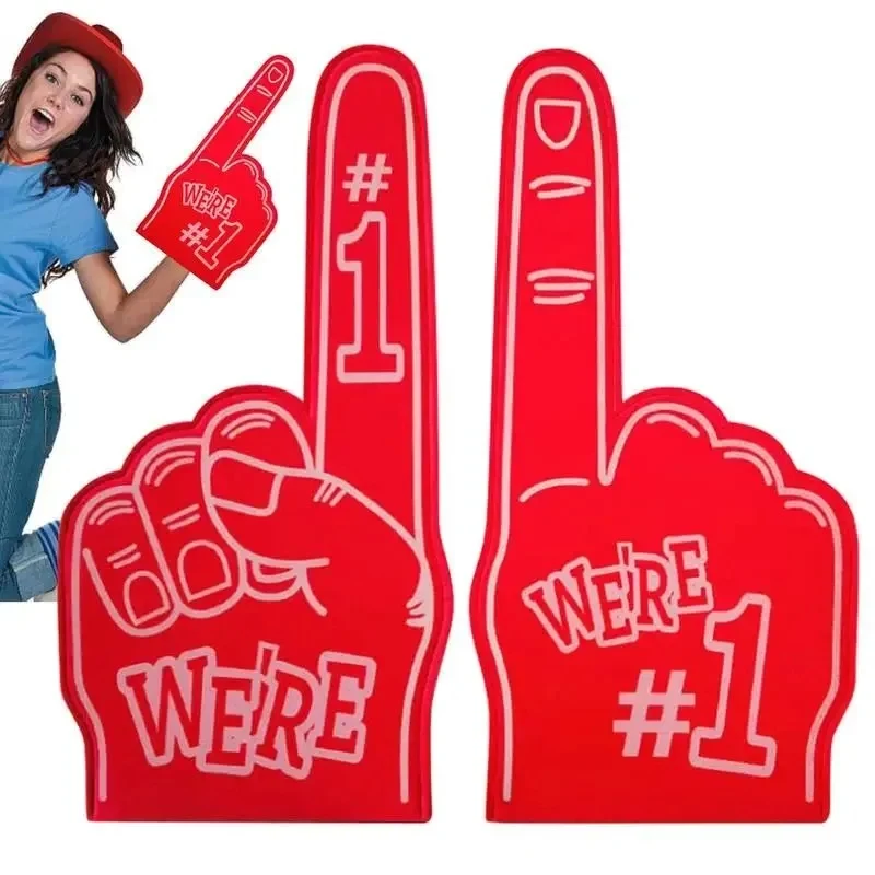 18-Inch Cheerleading Foam Finger Gloves- Sports Fan Prop 1