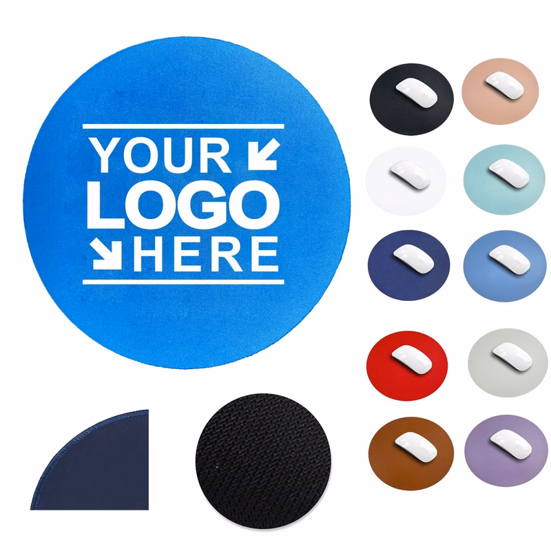 Rubber Non-Slip Bound Round Mouse Pad