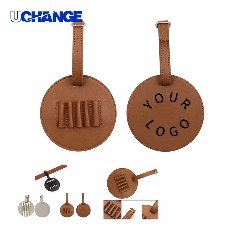 Customizable PU Leather Golf Tee Holder
