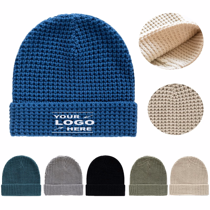 Unisex Waffle Knit Beanie