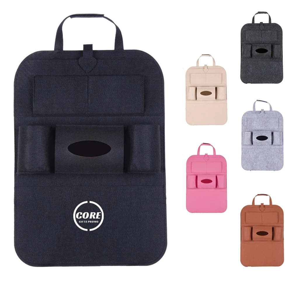 Pu Leather Car Backseat Organizer With Tablet Holder 1
