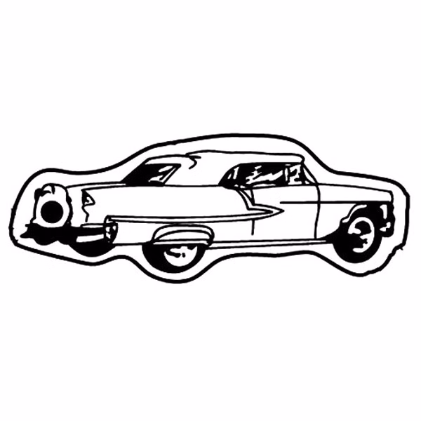 Classic 1955 Chevy Key Tag (Spot Color)