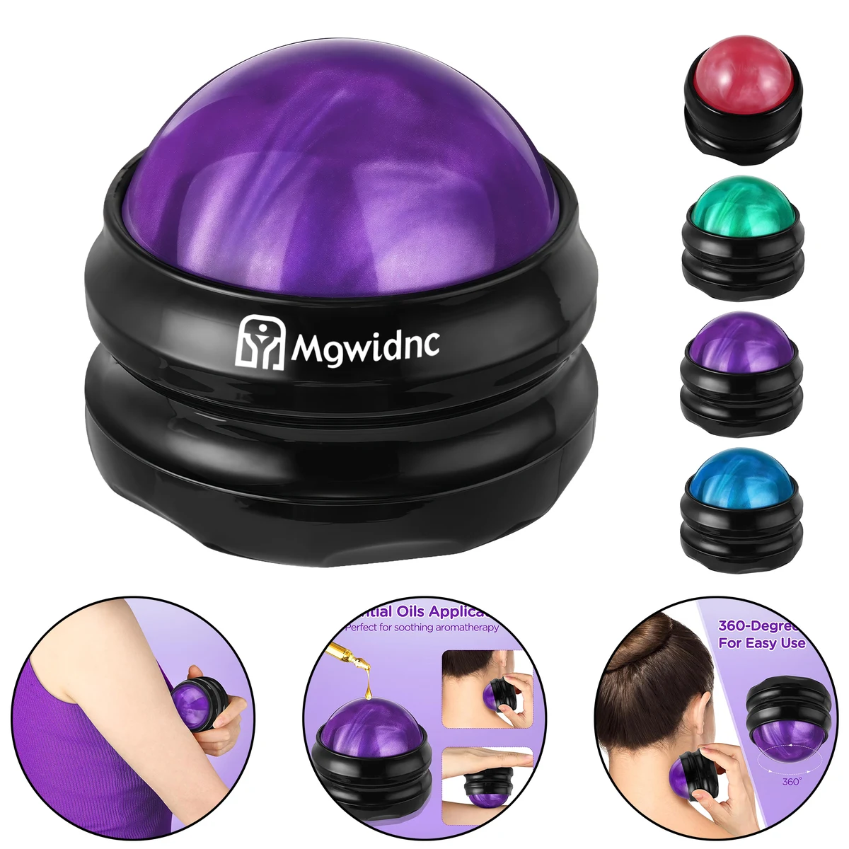 Resin Manual Massage Roller Ball for Yoga Fitness Muscle Relaxation Foot Relief 1