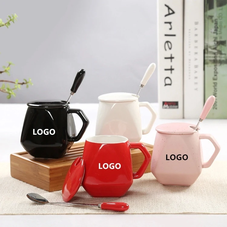 Diamond Shape Ceramic Coffee Mug 1