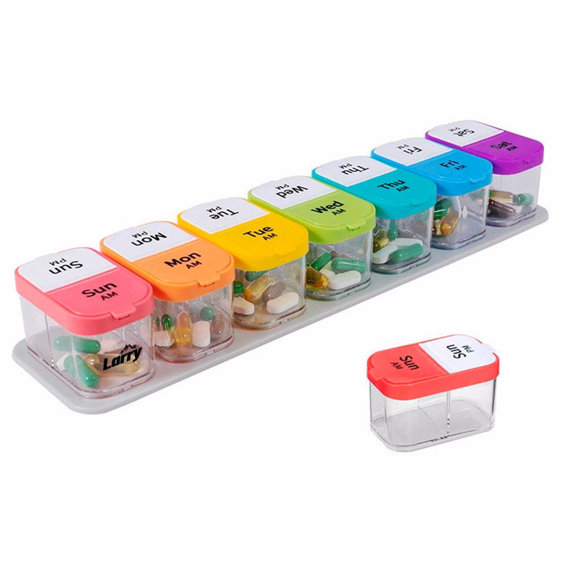 Pill Cases 7 Day for Am and Pm