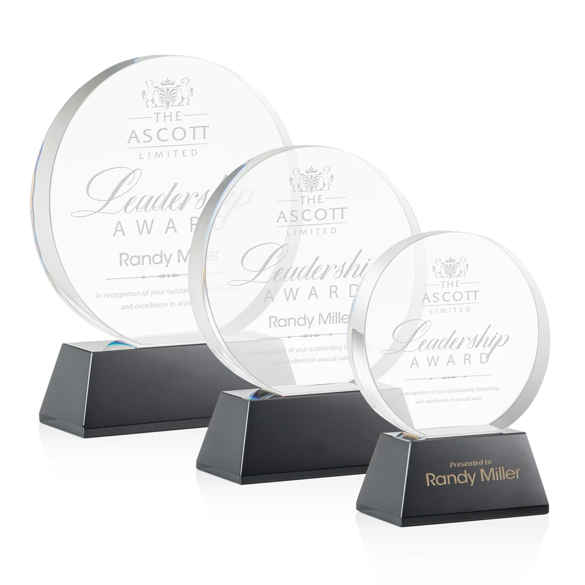 Glenwood Award on Base - Black 1