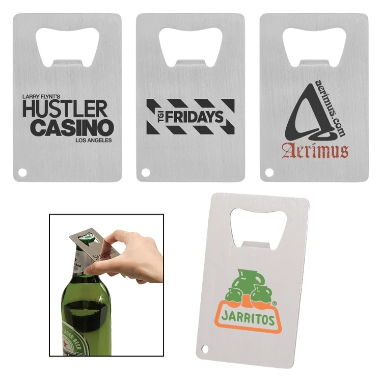 Credit Card Brushed Finish Bottle Opener 1