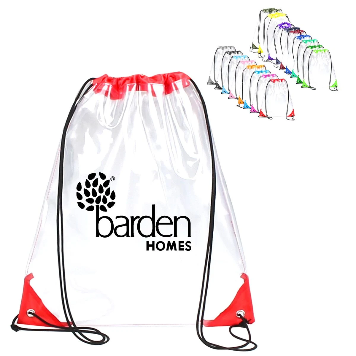 Clear Drawstring PVC Backpack 1