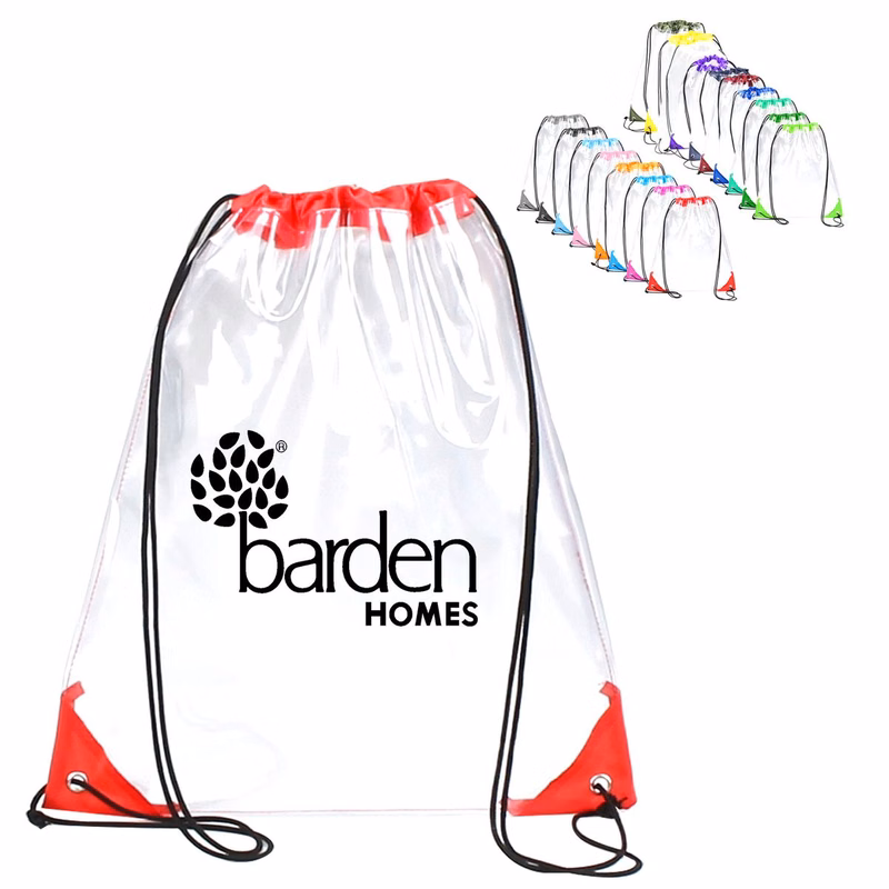 Clear Drawstring PVC Backpack