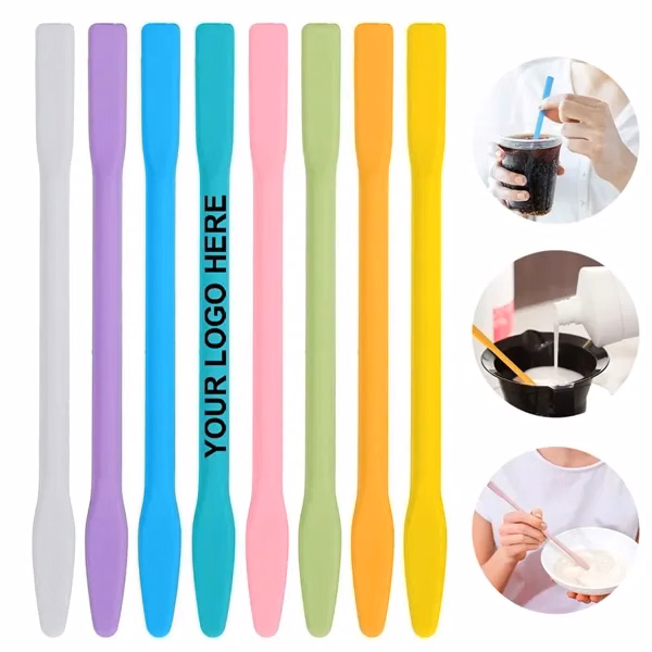 Custom Silicone Stir Stick 3.94 inch — Professional Cocktail & Coffee Shop Promo