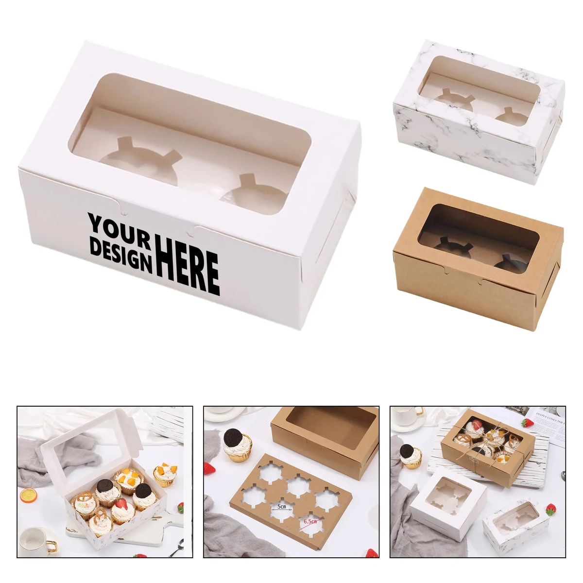 Cupcake Box With Clear Window 1