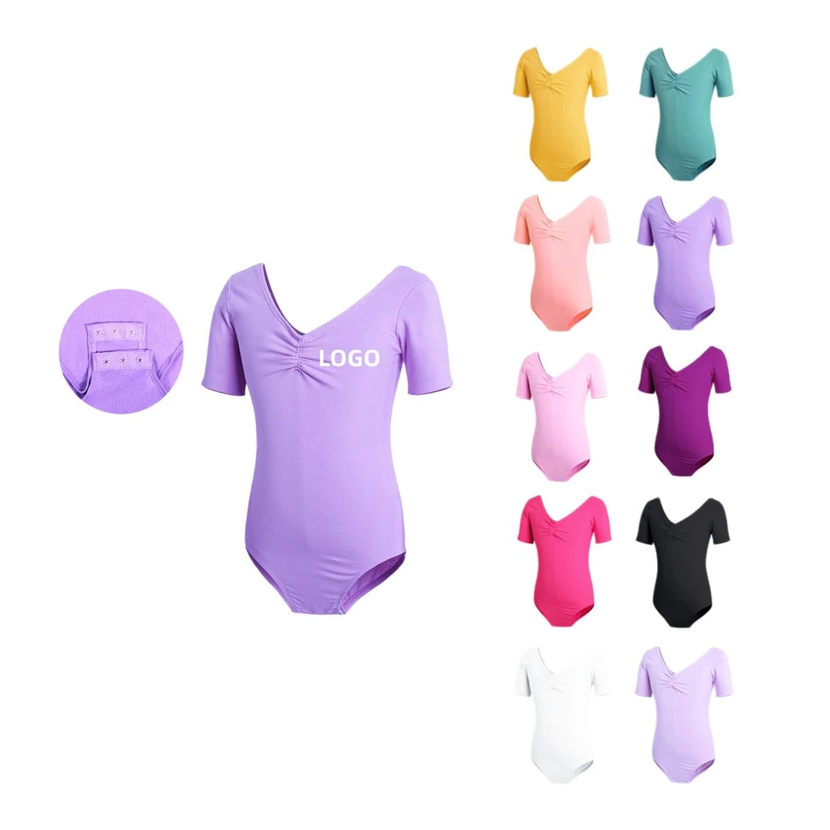 90% Nylon 10% Spandex Ballet Leotard 1