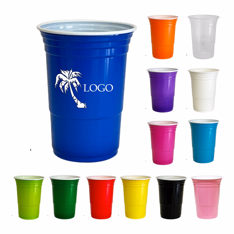16oz Multicolor Disposable Party Cups