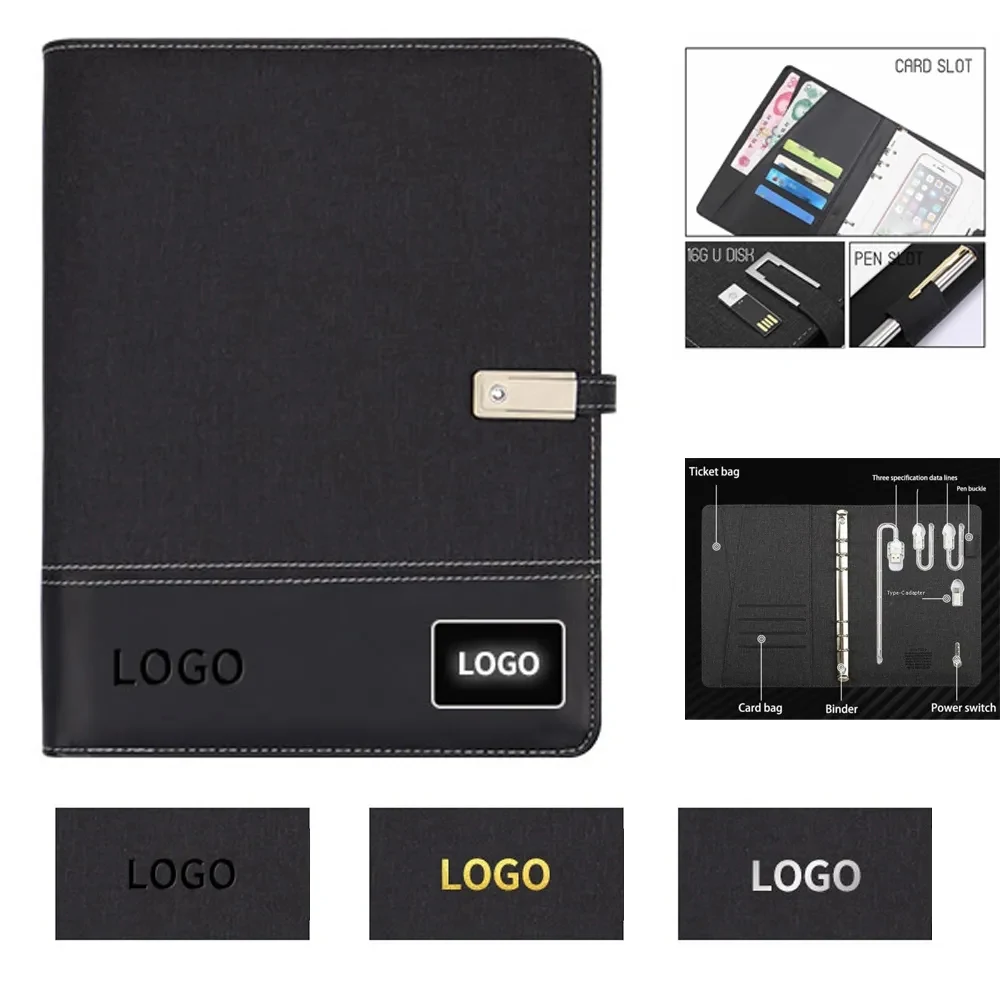8000mAh Power Bank Notebook with LED Logo 1