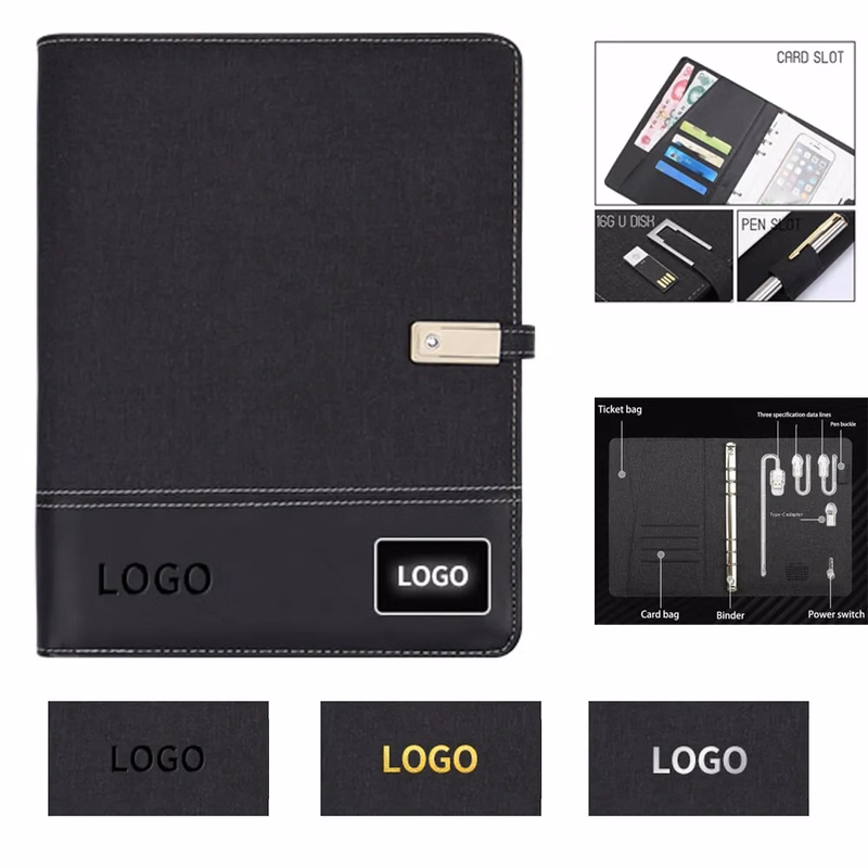 8000mAh Power Bank Notebook with LED Logo