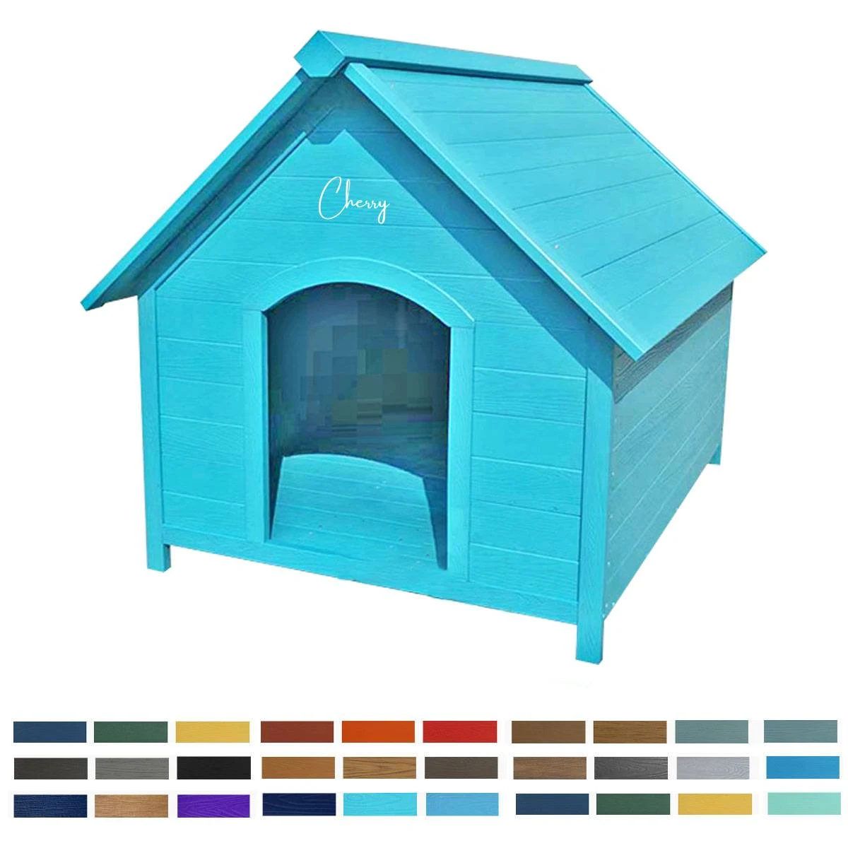 Imitative Wood Outdoor rainproof and sunproof pet house 1