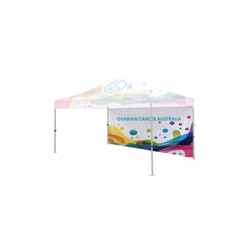 15' Tent Full Wall Back Wall Custom Printed Graphic Double Side (Full Color Dye Sublimation)