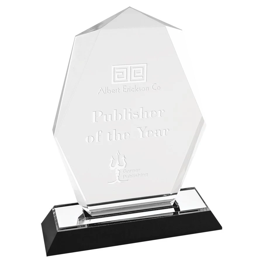 5" x 7" Silver Octagon Point Impress Acrylic Award 1