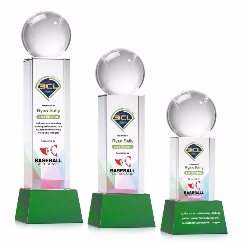 Baseball VividPrint™ Award on Belcroft - Green
