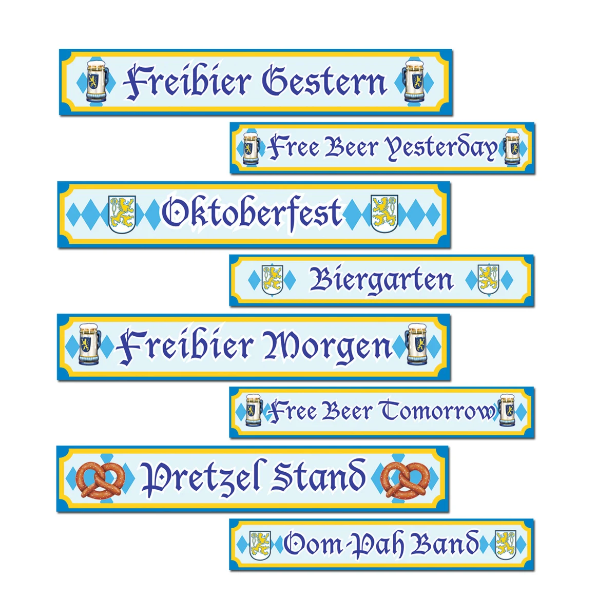 Oktoberfest Sign Cutouts 1