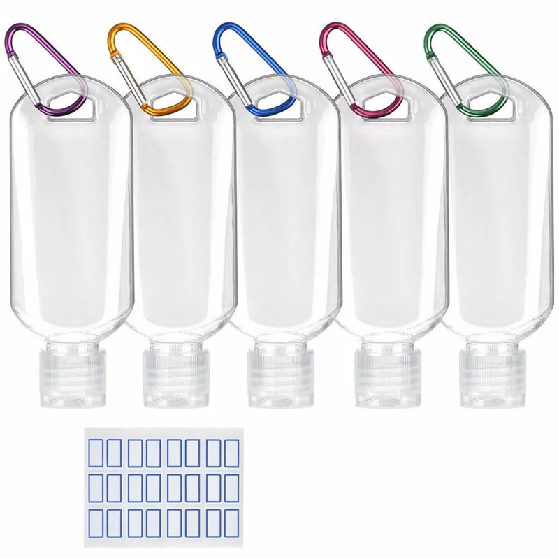 2OZ 75% Alcohol Travel Size Hand Sanitizer Gel with Carabiner