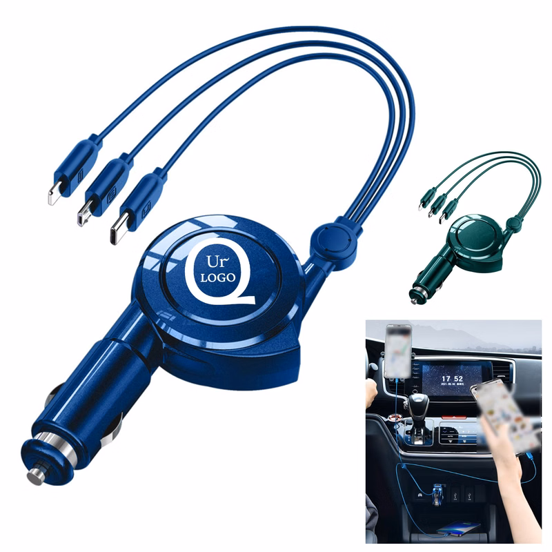 Car Charging Retractable Data Cable