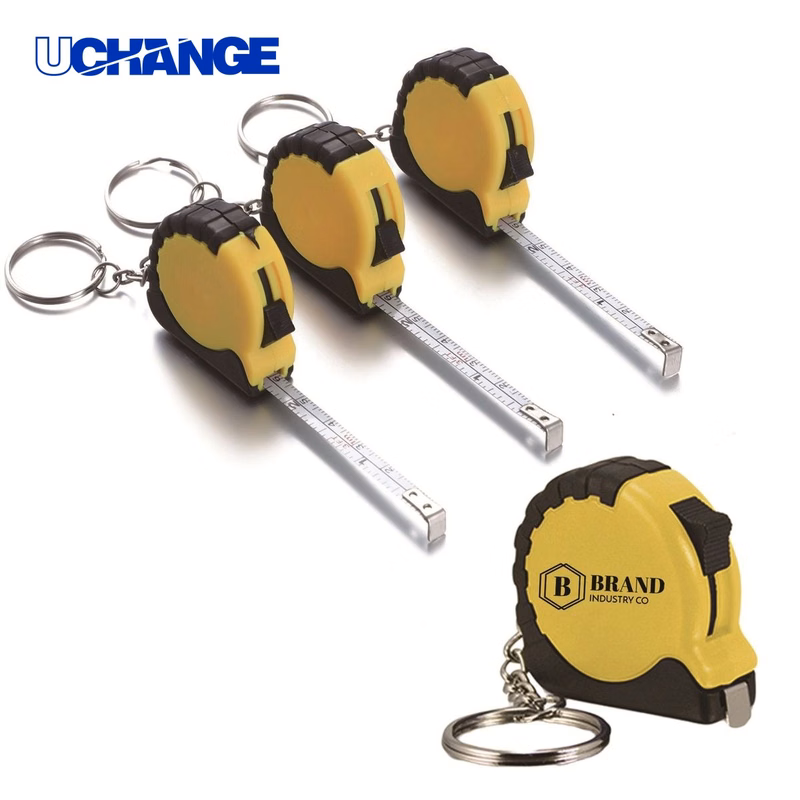 3ft Steel Tape Measure Keychain Tool