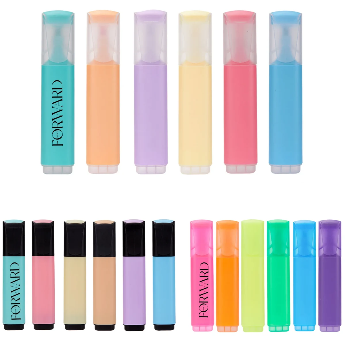 Highlighter Set Logo Printed for Office School Use 1