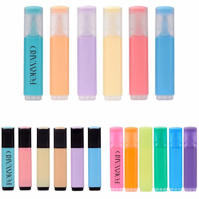 Highlighter Set Logo Printed for Office School Use