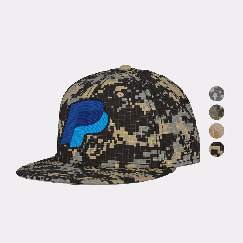 Digital Camo Pro Shape Flat Bill Cap
