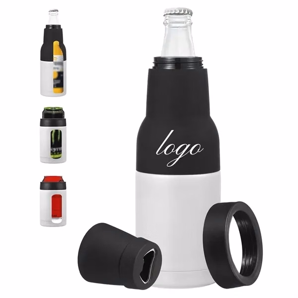 3 in 1 Can And Beer Bottle Insulator for Commutes, Fitness and Travel