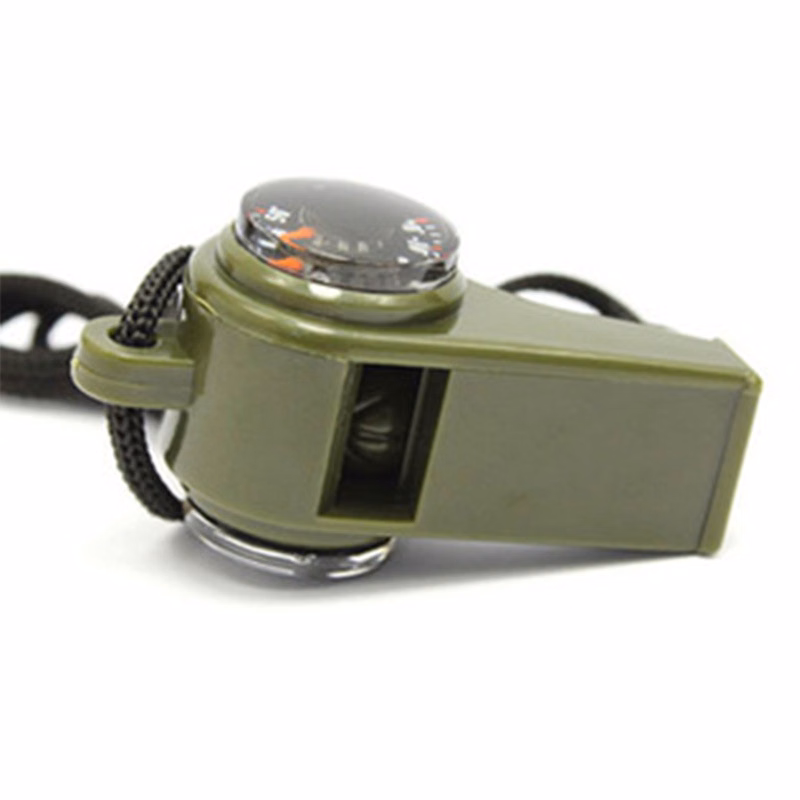 3-in-1 Compass Thermometer Whistle