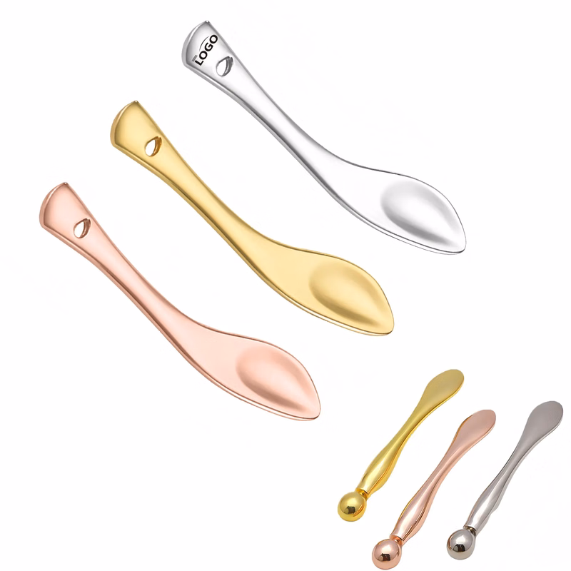 Custom Scimitar Shape Metal Eye Cream Applicator Tool