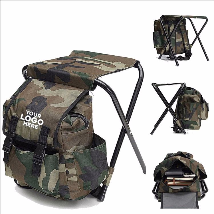 Portable mountaineering backpack chair