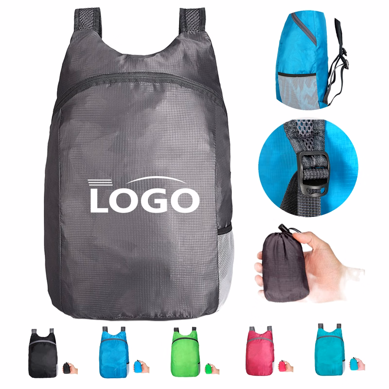Brandable Nylon Backpack With Reinforced Seams