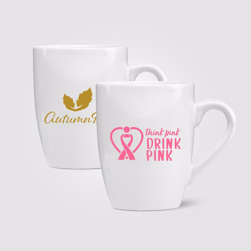 13 oz. Ceramic Bistro Mug - White