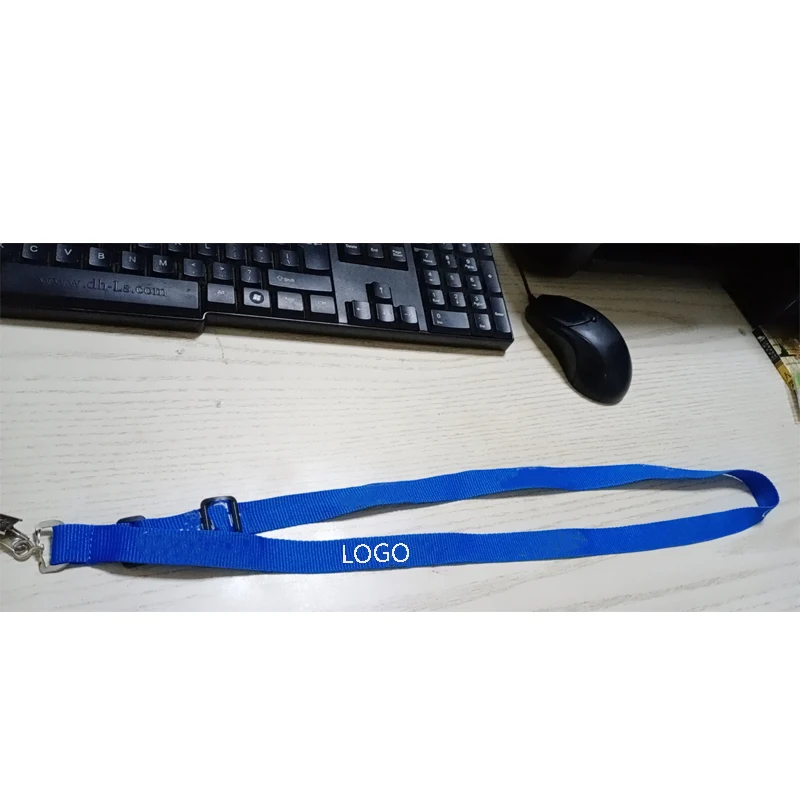 Adjustable ID Card Lanyard Neck Strap w/Bulldog Clip--47"x0.79" 1