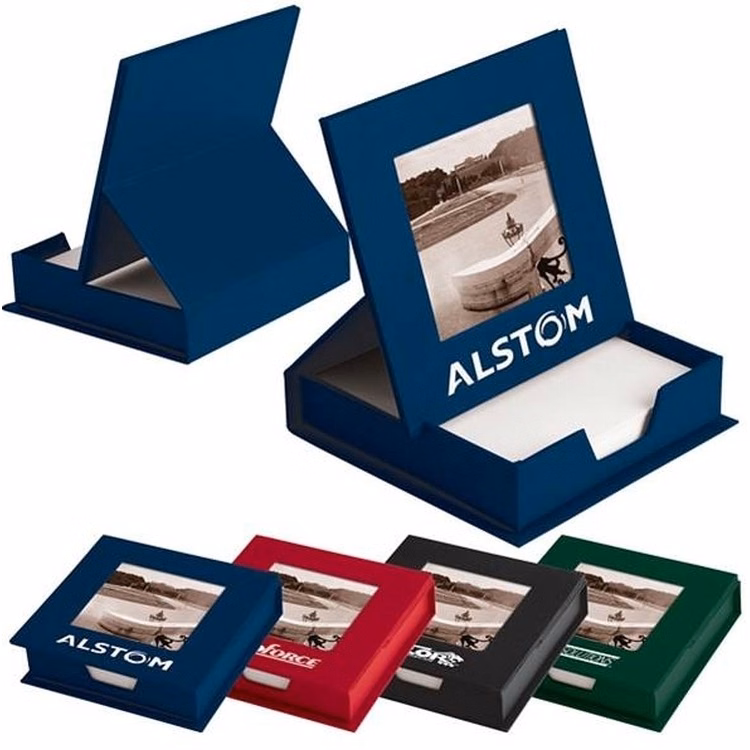 Photo Box with Memo Pad Holder Note Box