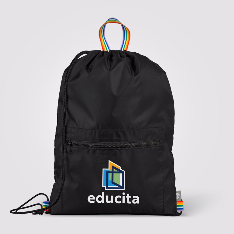 Spectrum Recycled Polyester Drawstring Bag - 2 gal